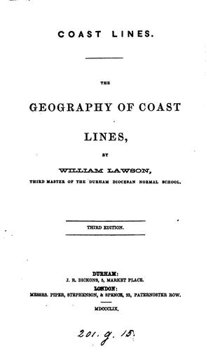 The geography of coast lines