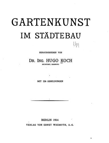 Gartenkunst im Städtebau