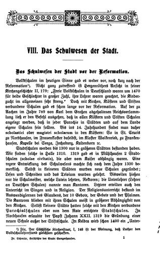 Geschichte der Stadt Sangerhausen