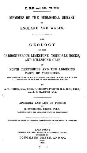 The geology of parts of Nottinghamshire and Derbyshire. (82 S.E.)