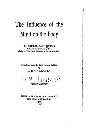 The influence of the mind on the body