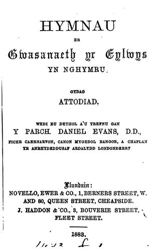 Hymnau er gwasanaeth yr Eylwys [sic] yn Nghymru