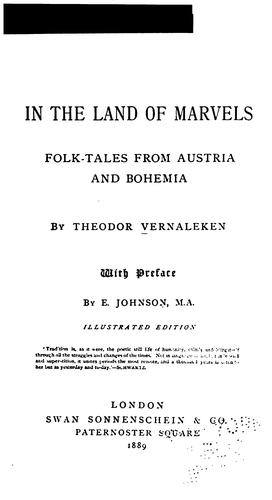 In the Land of Marvels: Folk-tales from Austria and Bohemia ..