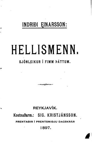 Hellismenn: sjónleikur í fimm þáttum