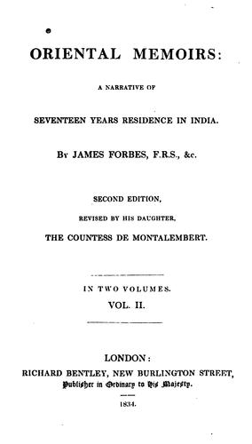 Illustrations to Oriental Memoirs