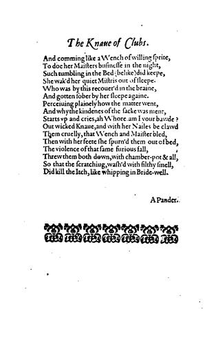 The knave of clubbes