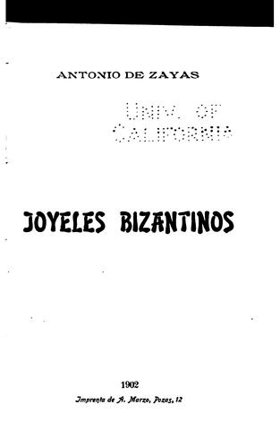 Joyeles bizantinos