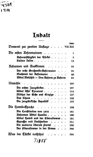 Jungtürken und Verschwörer: Die innere Lage der Türkei unter Abdul Hamid II; nach eigenen ..