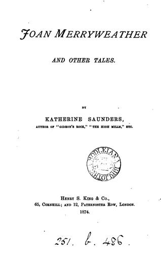 Joan Merryweather, and other tales