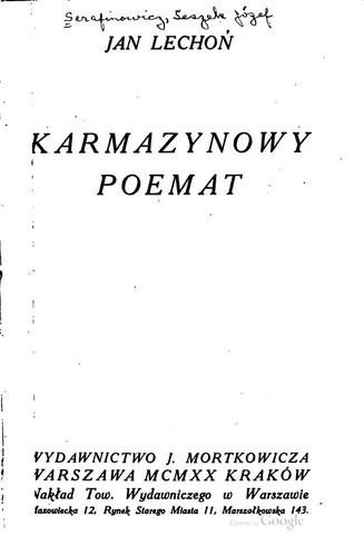 Karmazynowy poemat