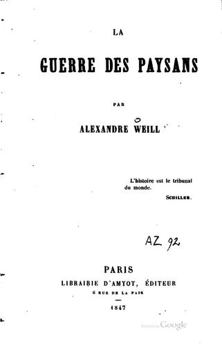La guerre des paysans