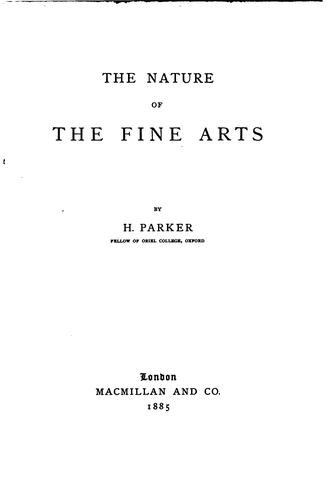 The nature of the fine arts