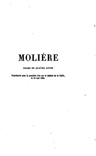 Molière: drame en quatre actes