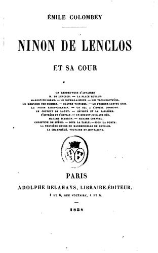 Ninon de Lenclos et sa coeur