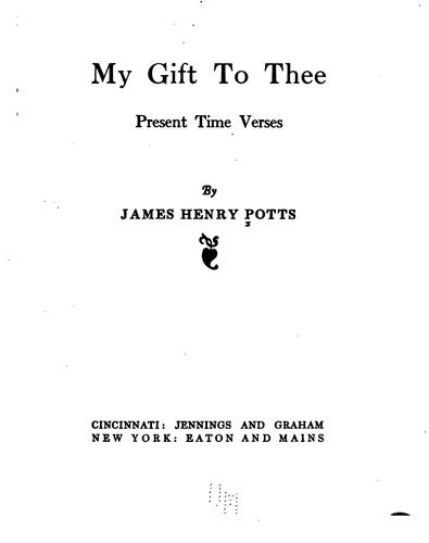 My Gift to Thee: Present Time Verses