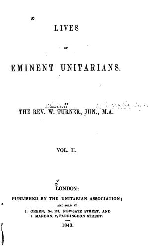 Lives of Eminent Unitarians
