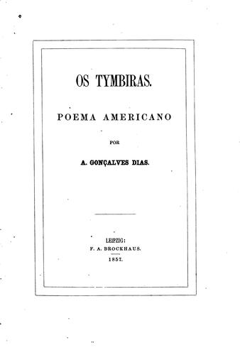 Os tymbiras: poema americano