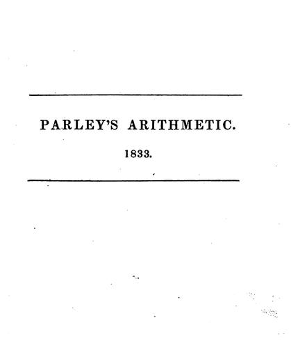 Peter Parley's Method of Teaching Arithmetic to Children