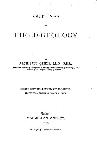 Outlines of Field-geology