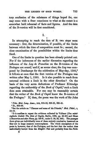 The Prologue to the Legend of Good Women Considered in Its Chronological Relations
