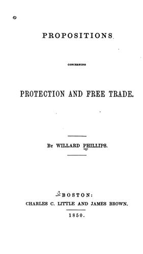 Propositions concerning protection and free trade