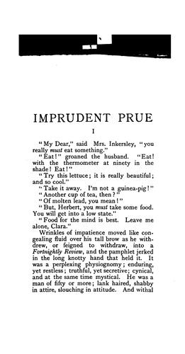 Imprudent Prue: A Phantasmagory