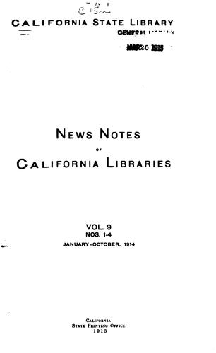 News Notes of California Libraries