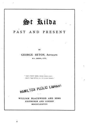 St. Kilda, past and present