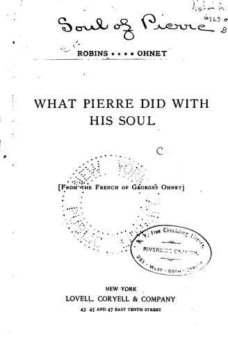 What Pierre Did with His Soul