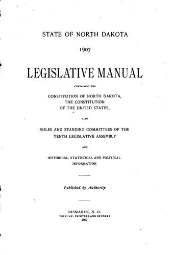 North Dakota Blue Book