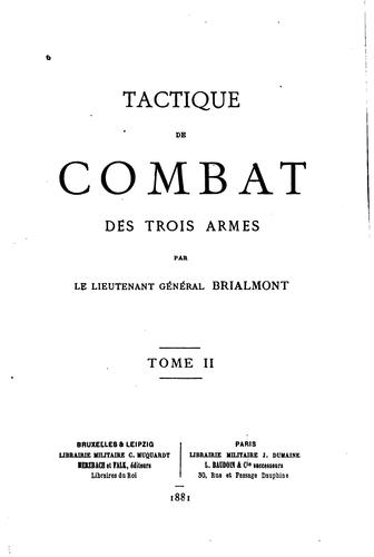 Tactique de combat des trois armes