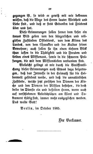 Erinnerungen aus dem Leben eines ostindischen Missionars