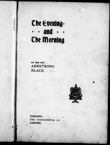 The evening and the morning