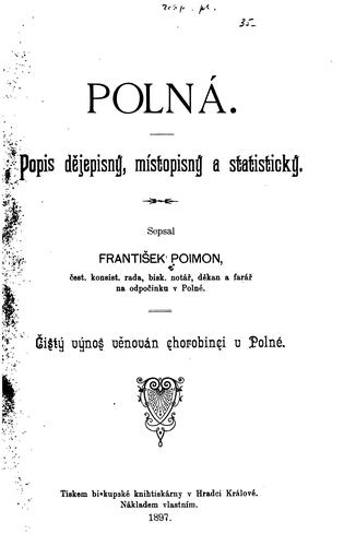 Polna: popis dejepisny, mistopisny a statisticky