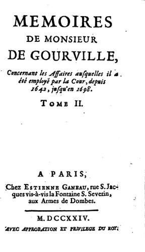 Mémoires ... depuis 1642, jusqu'en 1698