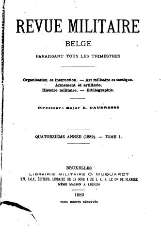 Revue militaire belge