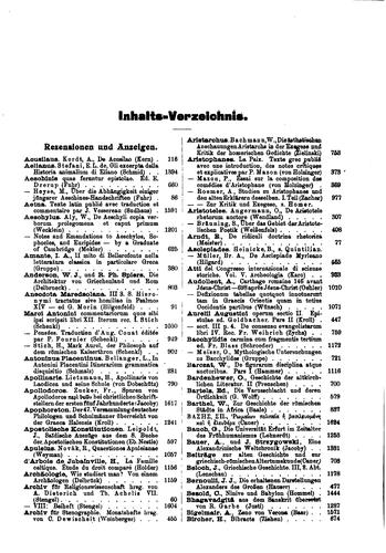 Berliner philologische Wochenschrift
