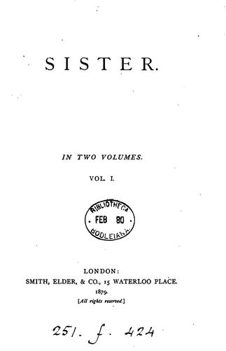 Sister [by lady H.J. Trelawny].