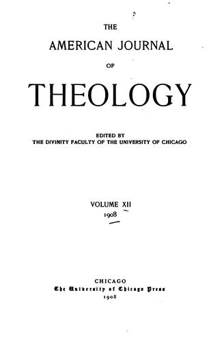 The American Journal of Theology