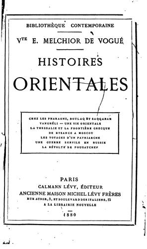Histoires orientales