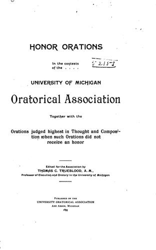 Honor Orations
