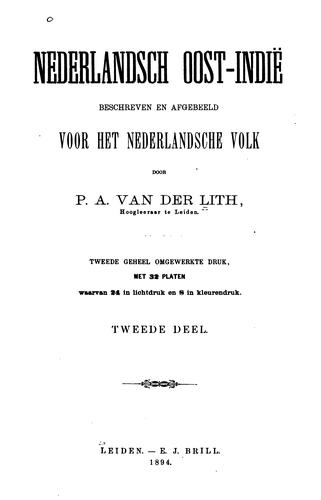 Nederlandsch Oost-Indië: beschreven en afgebeeld voor het Nederlandsche volk