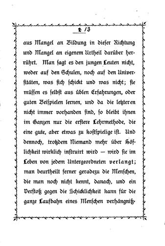Ueber die Höflichkeit..