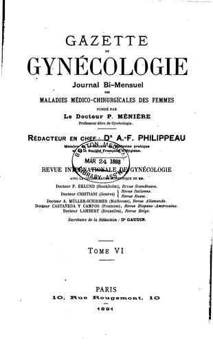 Gazette de gynécologie