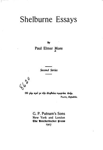 Shelburne Essays: Third Series