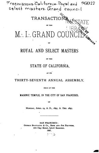 Transactions ... Annual Assembly