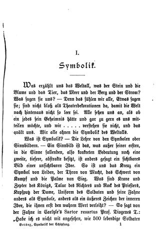 Symbolik der Schöpfung
