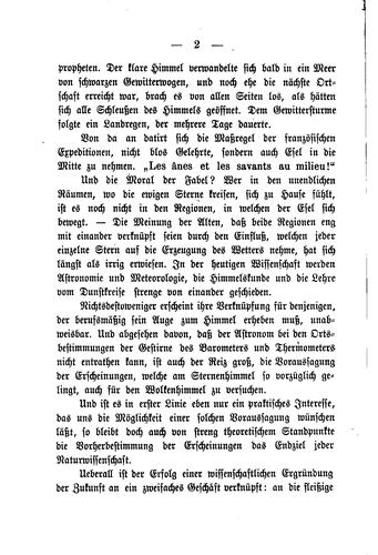Wetterbriefe: Meteorologische Betrachtungen mit besonderer Bezugnahme auf die periodischen ..