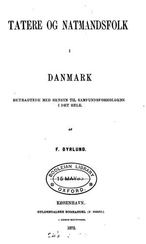 Tatere og Natmandsfolk i Danmark