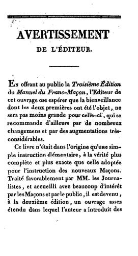 Manuel du franc-maçon
